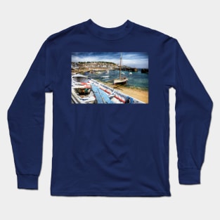 Mousehole Harbour Long Sleeve T-Shirt